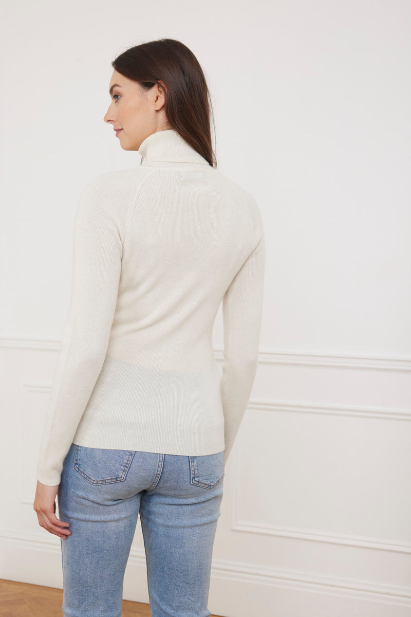 Luna Ladies Roll Polo Edinburgh Cashmere