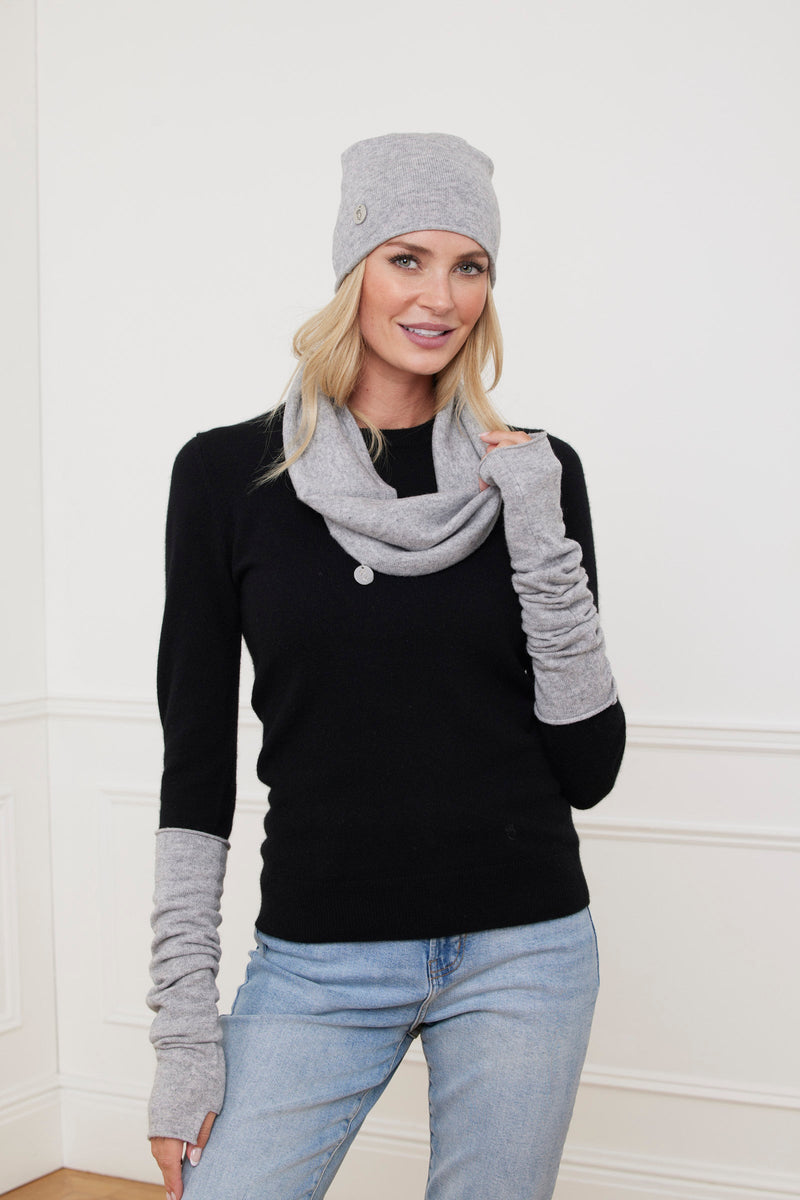 Willow Long Line Fingerless Gloves Edinburgh Cashmere