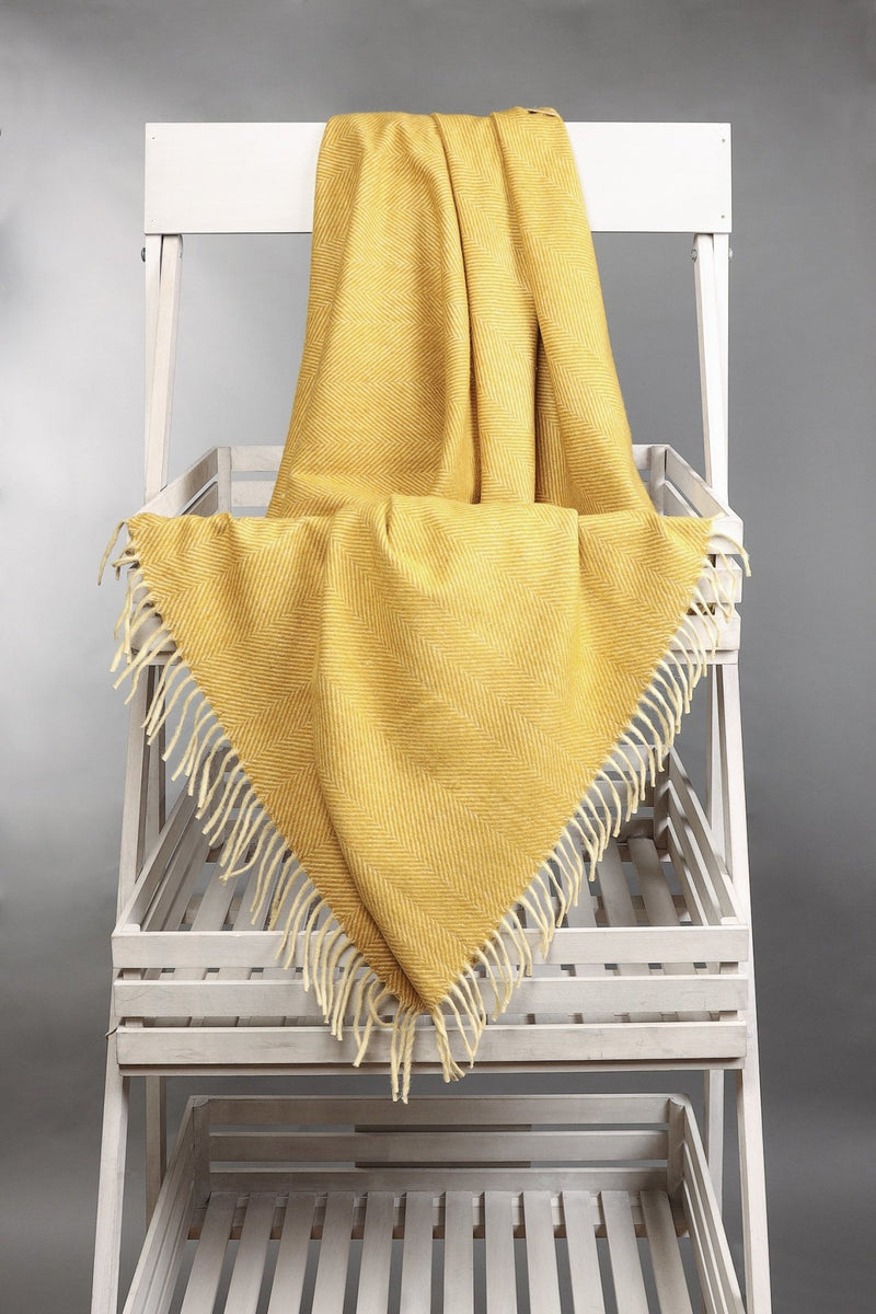 Tartan Wool Blend Blanket Edinburgh Cashmere