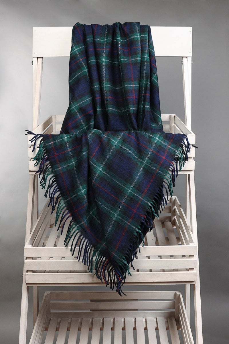 Tartan Wool Blend Blanket Edinburgh Cashmere