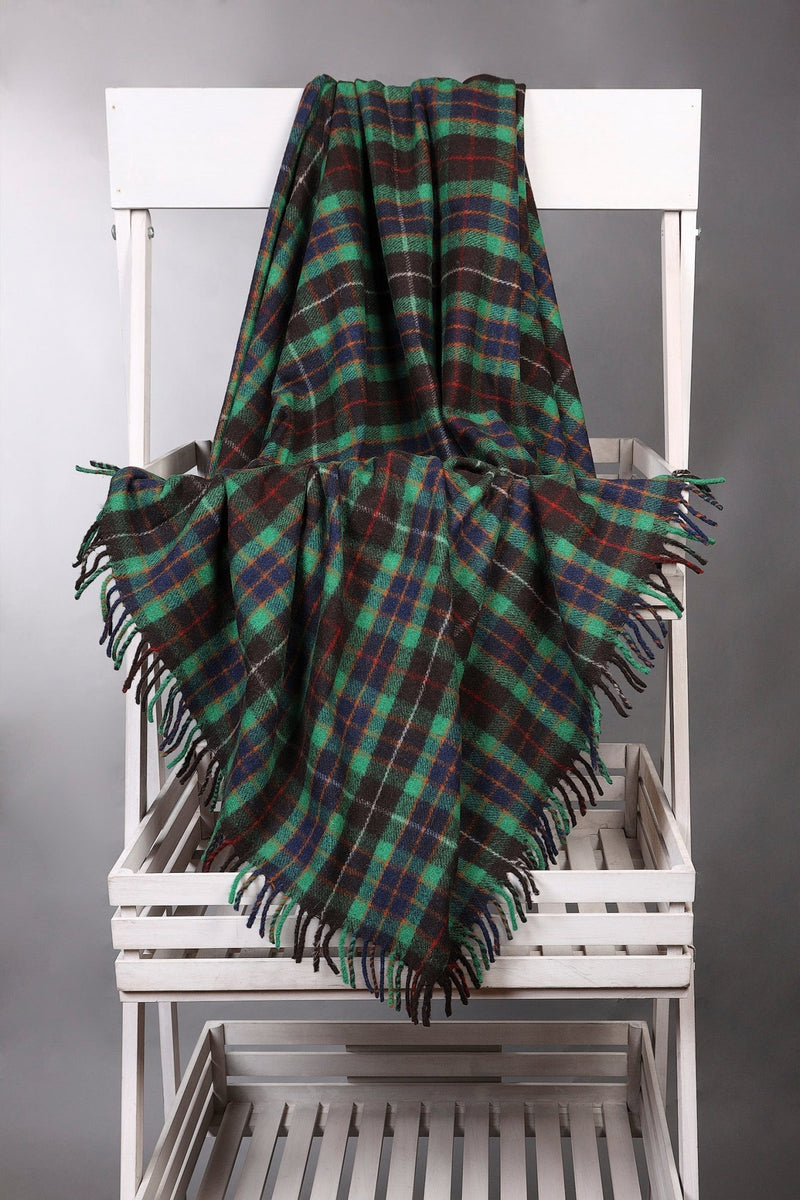Tartan Wool Blend Blanket Edinburgh Cashmere