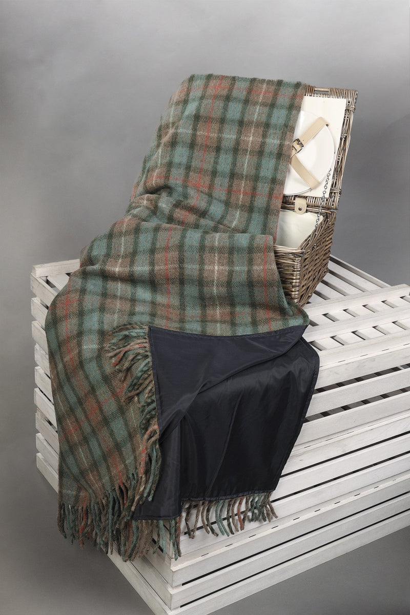 Tartan Wool Blend Blanket Edinburgh Cashmere