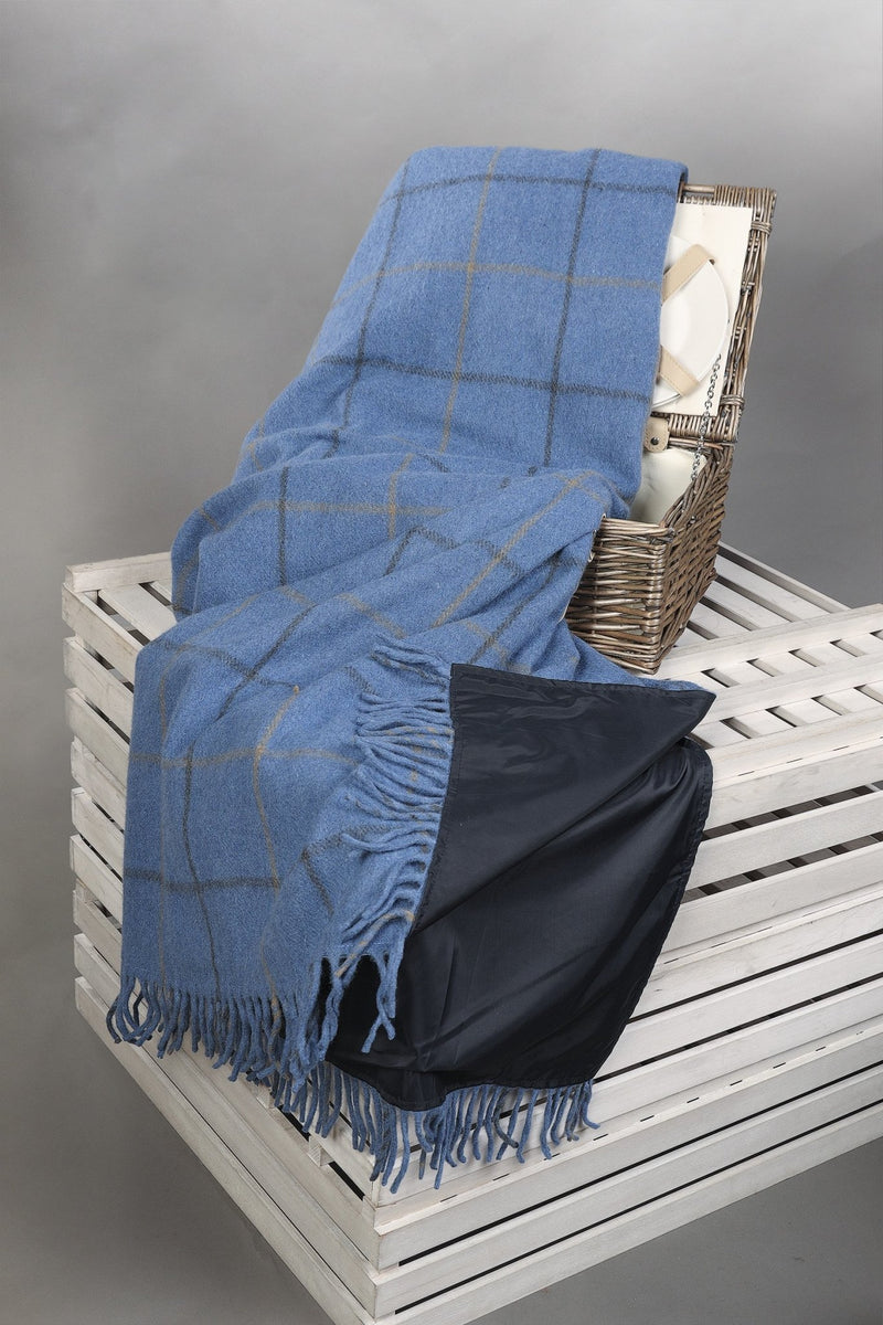 Tartan Wool Blend Blanket Edinburgh Cashmere